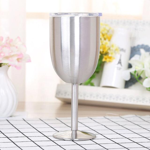 Vacuum Stainless Steel Wine Glass