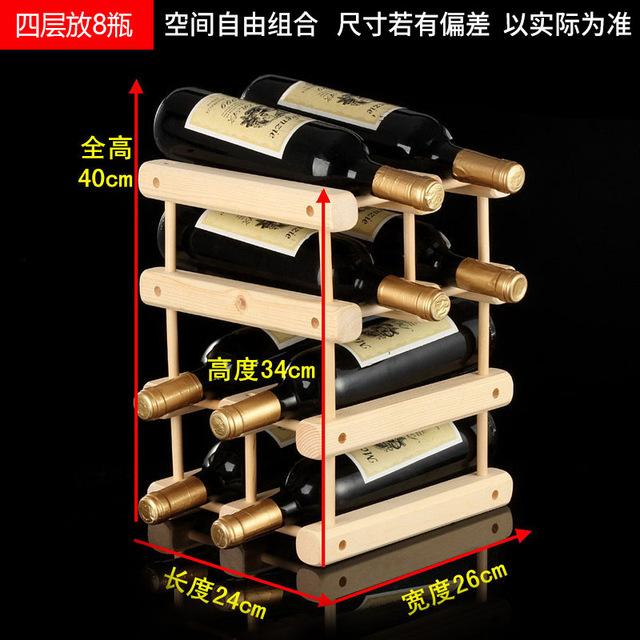 Large Foldable Wooden Wine Rack